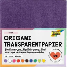 Folia Faltblätter Transparentpapier 10 x 10 cm 500 Blatt