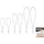 Bradas Set Spanngummi mit PVC Haken 2x18/25/40 cm Weiss