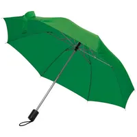 MacMa Taschen-Regenschirm / mit Schutzhülle / Farbe: grün - Mittel