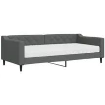 vidaXL Tagesbett mit Matratze 90 x 200 cm grau