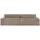KAWOLA Ecksofa LANA Sofa taupe Cord