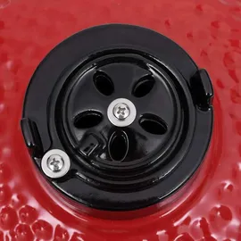 vidaXL 2-in-1 Kamado-Grill Smoker Keramik rot
