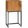 Homcom Konsolentisch mit Schrank, im Industriedesign, Beistelltisch für Eingang, Wohnzimmer, Flur, Stahl, Natur, 40 x 30 x 76 cm