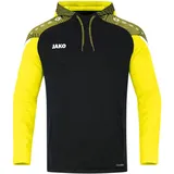 Kinder Kapuzensweatshirt Performance Schwarz/Soft Yellow 140