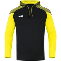 Jako Kinder Kapuzensweatshirt Performance Schwarz/Soft Yellow, 140