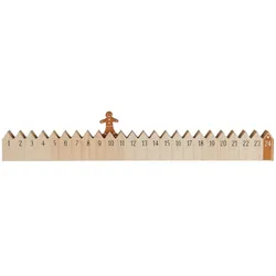 IB Laursen Weihnachtskalender 1-24 aus Holz, 50 cm, Lebkuchenmann