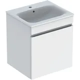 Geberit Keramag / Geberit Renova Plan Komplett-Set mit 1 Schublade 550 x 622 x 480 mm - Weiß hochglänzend / WT Weiß mit KeraTect - 501914018