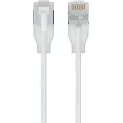 Ubiquiti UACC-Cable-Patch-EL-C6A-15M-W, 15 m, Cat6a, RJ-45, RJ-45, Durchscheinen