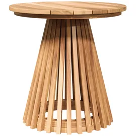 vidaXL Gartenbeistelltisch Ø50x49,5 cm aus massivem Teakholz