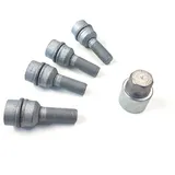 Volkswagen WHT001964C Felgenschloß Radsicherung 4x Radschrauben Radsicherungsschrauben diebstahlhemmend, inkl. 1x Adapter *** Codierung zufällig! ***