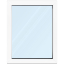 Fenster 80 x 100 cm, Kunststoff, Kömmerling 70 AD, Weiß, 800 x 1000 mm, festverglast, individuell online konfigurieren