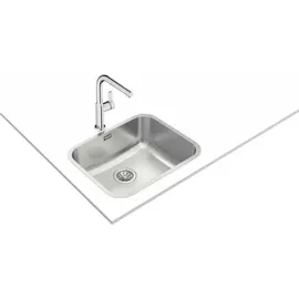 Teka Bet 50.40.20 Plus rechts Aufsatzwanne Edelstahl Handbetätigung 500 x 400 mm