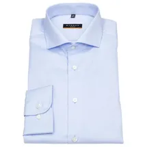 Eterna Herren Hemden blau Slim Fit Businesshemd aus Twill, Bleu, 43
