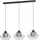 EGLO Vernham 3-flg. 33 cm rund schwarz-transparent