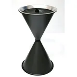 Szagato Standaschenbecher Diabola 71x40cm graphit SZAGATO Made in Germany Aschenbecher BxHxL: 40 x 71 x 40 cm für innen/überdachter Außenbereich - silberfarben