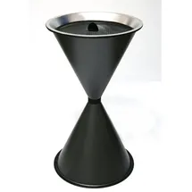 Szagato Standaschenbecher Diabola 71x40cm graphit SZAGATO Made in Germany Aschenbecher BxHxL: 40 x 71 x 40 cm für innen/überdachter Außenbereich - silberfarben