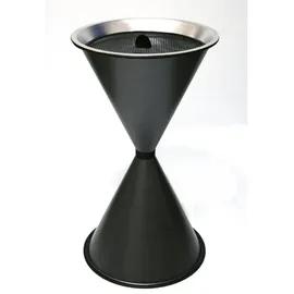 Szagato Standaschenbecher Diabola 71x40cm graphit SZAGATO Made in Germany Aschenbecher BxHxL: 40 x 71 x 40 cm für innen/überdachter Außenbereich - silberfarben