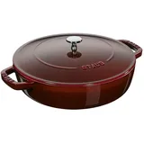 Staub Chistera Bräter 28 cm grenadine-rot