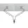 Leitz Ergo Platzsparender Dual Monitorarm Grau