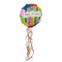 Relaxdays Piñata Geburtstag 32 cm mehrfarbig
