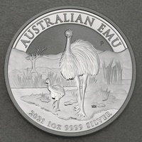 Perth Mint 1 Unze Silbermünze 1oz Australian Emu 2021