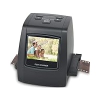 Digital Film Scanner, Eigenständiger Diascanner und Negativscanner Konvertiert Negative und Filmdias von 35mm, 126, 110, Super 8 und 8mm in JPEG-Bilder, 2,4" LCD-Display