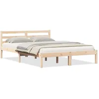 vidaXL vidaXL, Bettgestell mit Kopfteil 140x220 cm)