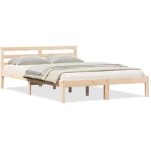 vidaXL vidaXL, Bettgestell mit Kopfteil 140x220 cm)