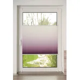 K-HOME Plissee Farbverlauf Sunrise 30 x 130 cm rot/weiß