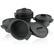 BBQ-Toro Mini Dutch Oven Set 6-tlg. Serviertopf + Serviertopf + Serviertopf + Serviertopf + Serviertopf + Serviertopf