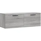 vidaXL Wandschrank, Hängeschrank mit viel Stauraum, Wandmontage Badschrank Medizinschrank, Aufbewahrungsschrank für Wohnzimmer, Grau Sonoma Holzwerkstoff