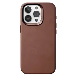 Woodcessories Bio Leather Case MagSafe iPhone 15 Pro Max Brown