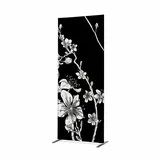 Showdown Displays Raumteiler 100x200cm Kirschblüte sw