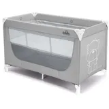 Cam il mondo del bambino CAM Baby Reisebett Pisolino | für 0-36 Monate | Teddy Grau | Kinderreisebett inklusive Matratze und Transporttasche - Grau