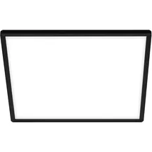 Briloner LED-Deckenleuchte Slim 42 x 42 cm schwarz mit Backlight