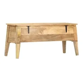 vidaXL Aufbewahrungstruhe 99 x 35 x 48 cm Massivholz Mango
