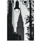 Artland Wandbild »New York Chrysler Building«, New York, (1 St.), als Alubild, Outdoorbild, Poster in verschied. Größen, schwarz