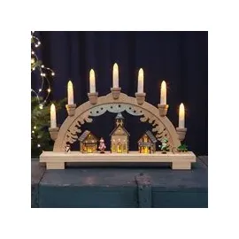 Star Trading Schwibbogen Dassel 7-flammig 7,0 x 43,0 x 29,0 cm
