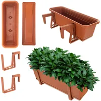 Kadax Blumenkasten mit Untersetzer im Set, mit oder ohne