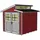 Weka Gartenhaus 226 2,35 x 2,39 m rot