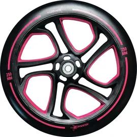 Muuwmi Scooter Pro – Tretroller, 250/215 mm, ABEC 7, GS-geprüft, höhenverstellbar, rot