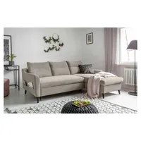 Miuform Ecksofa mit Schlaffunktion Stylish Stan ¦ beige ¦