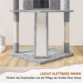 Yaheetech Kratzbaum Klein 41 x 41 x 59 cm Hellgrau