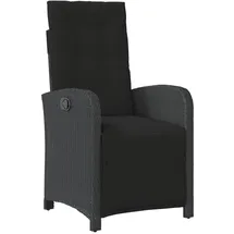 vidaXL Gartensessel 58 x 58 x 0 cm schwarz