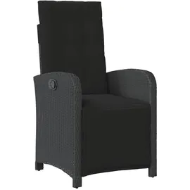 vidaXL Gartensessel 58 x 58 x 0 cm schwarz