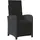 vidaXL Gartensessel 58 x 58 x 0 cm schwarz