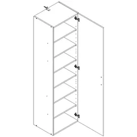 WIMEX Mehrzweckschrank 50,00 x 185,00 x 40,00 cm braun