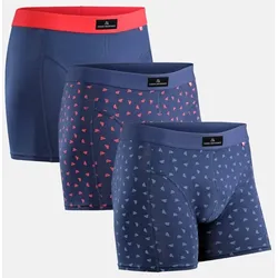 KLASSISCHE UNTERHOSEN - 3-Pack - Blau/Rot | Logo Blau | Logo Rot - L