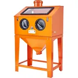 Vevor - 90 Gallonen Sandstrahlkabine Mit 1,8 Gallonen Staubsammelsystem 40-120 Psi Sandstrahlkabine Mit Ständer Hochleistungs-sandstrahler Mit Strahlpistole Und 4 Düsen Zum Entfernen Von Farbe Und Rost