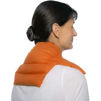 Nackenkissen Komfort - orange - Leinsamenkissen - Wärmekissen & Kältekissen - 5-Kammer Rücken Schulter Nacken